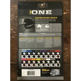Wilson THE ONE *NEW* THE ONE Custom Baseball/Softball Helmet Decal Silver BB4