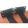 10 Pack - 8 inch Black Hidden L Shelf Bracket