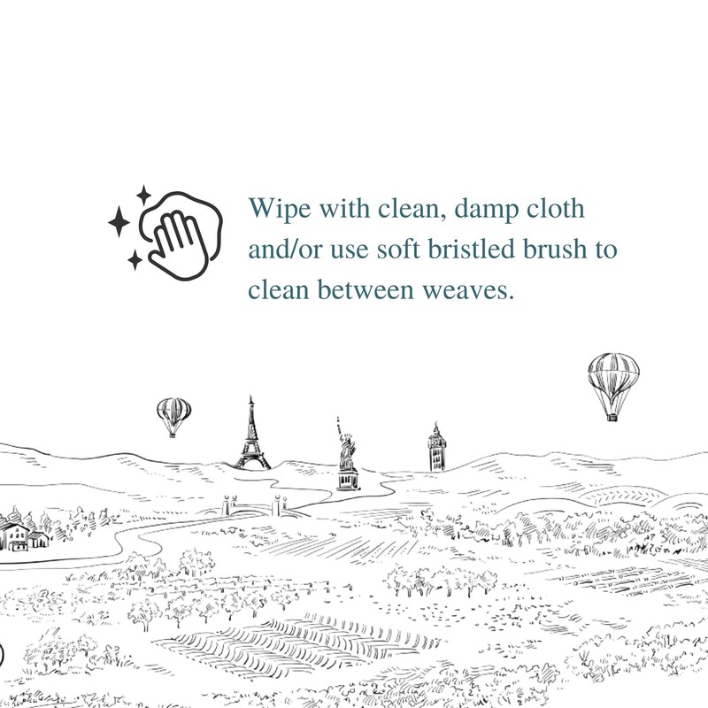 Juliska Straw Loop Delft Blue Placemat