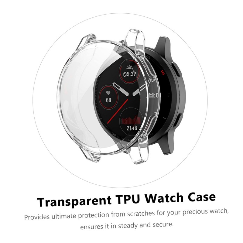Levemolo Electroplating Protective Shell for TPU Screen Protector Transparent Watch