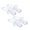 50 Pieces 2.75 Inch Baby Pacifier Baby Shower Plastic Pacifier