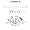 72Pcs Light Blue Spoke Skins - Universal Dirt Bike/Motorcycle/Bicycle Wheel