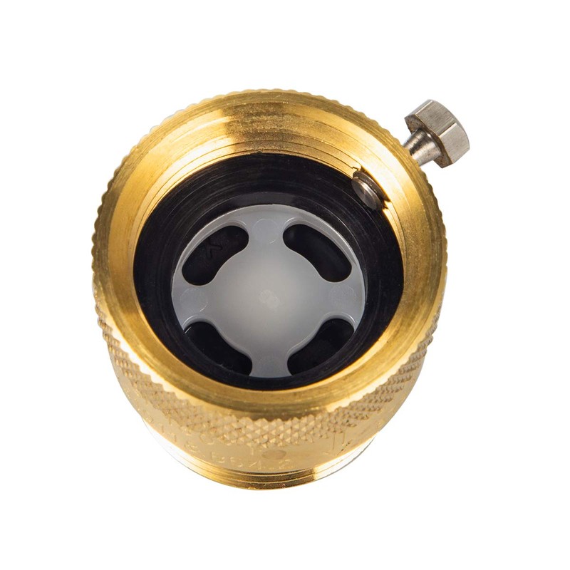 Breezliy American Valve 3/4" Inch 3 Pack Solid Brass Hose