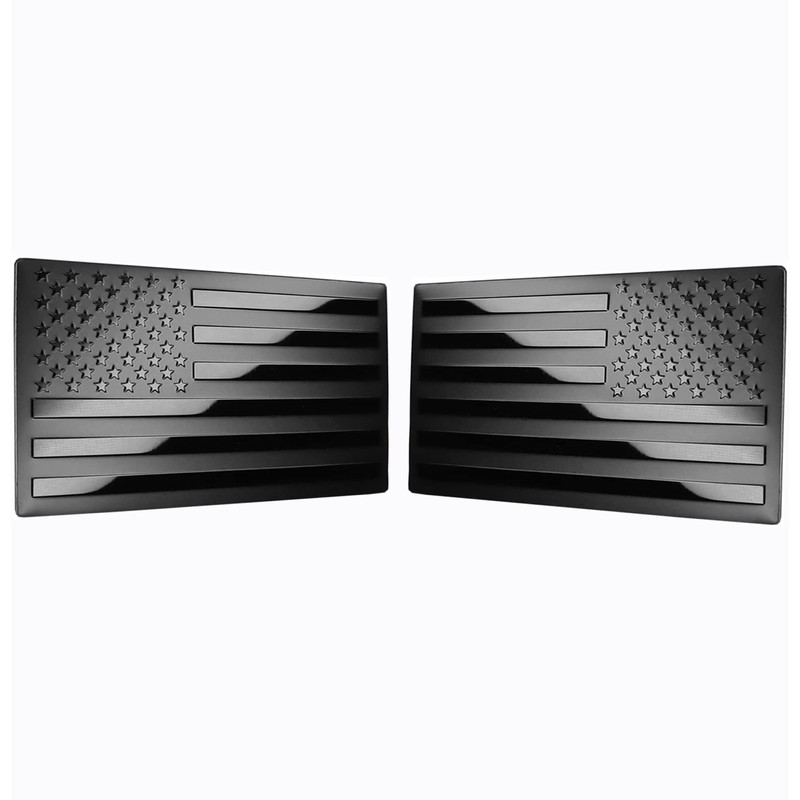 USA American Metal Flag Auto Fender Emblem for Cars Trucks