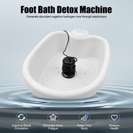 Ionic Detox Foot Bath Machine Portable Ionic Detox Foot Spa Chi Cleanse Foot Detox Detox for Home Use Beauty Club Salon Regain Health & Vitality Ionic Foot Spa with Tub