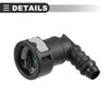 Motoforti Universal Fuel Line Quick Connect 90 Degree, 12mm to