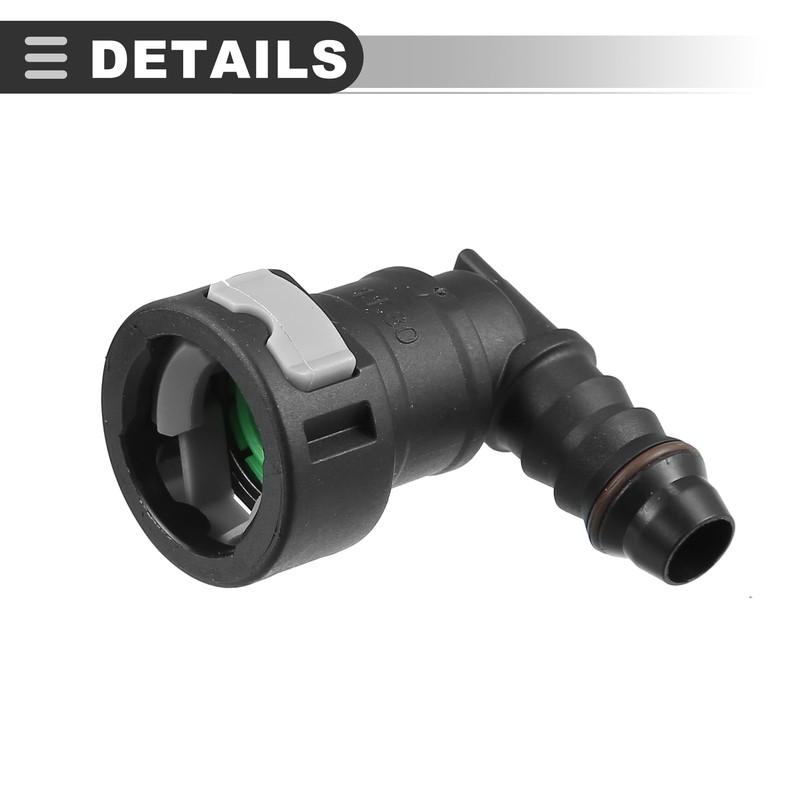 Motoforti Universal Fuel Line Quick Connect 90 Degree, 12mm to