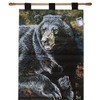 Black Bear Cotton Tapestry Wall Hanging 26" x 36"