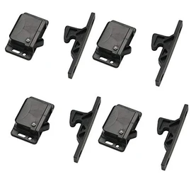 Decorite 5838-4 Pack - RV Cabinet Door Black Push Latch Grabber - Holder- 5lb - C3-805 - H315