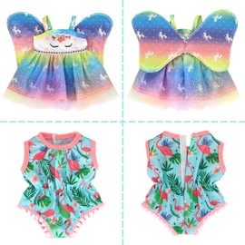 SOTOGO 17 Pieces Doll Clothes Outfits for Alive Baby Doll Clothing Fits 13 14 14.5 Inch American Doll Clothes and Accessories