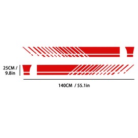 QianBao DIY Universal Vinyl Auto Racing Body Door Side Stripe Graphic Decal Sticker Decals Decoration for All Cars SUV Truck Off-Road Vehicles Style 4