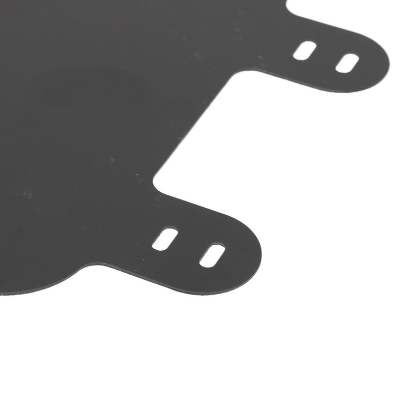 Motorcycle Front Number Plate Matte Black, Easy to Install License