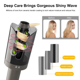 Unbranded Pretfy Auto Hair Curler Automatic Curling Iron W Rotate Left And Right Hair ORXM