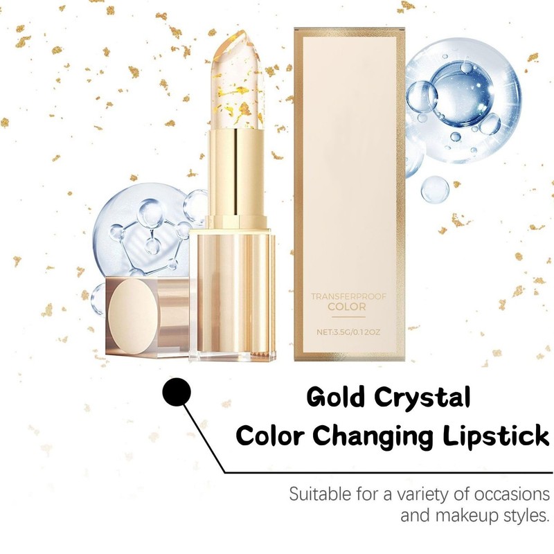 Transferproof Color Changing Lipstick,24H Long Lasting Moisturizing Glossy Lip Gloss,Color
