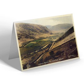 GREETING CARD - Vintage Wales Entrance to Plynlimon Pass Guest House Pantmawr b