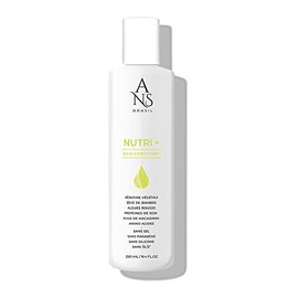 ANS Brasil Bain Nutri + Shampoo mit pflanzlichem Keratin, für trockenes Haar, glänzendes Haar, 250 ml