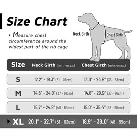Eagloo Dog Harness for Large Dogs, Anti-Pull, Medium Chest Harness, No-Pull Safety Harness, Dog Car Harness, Labrador Puppy Harness, Jogging, Escape-Proof, Soft Padded, Black, XL