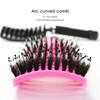 Pack of 2 Hair Brushes (Black and Pink), Wild Boar
