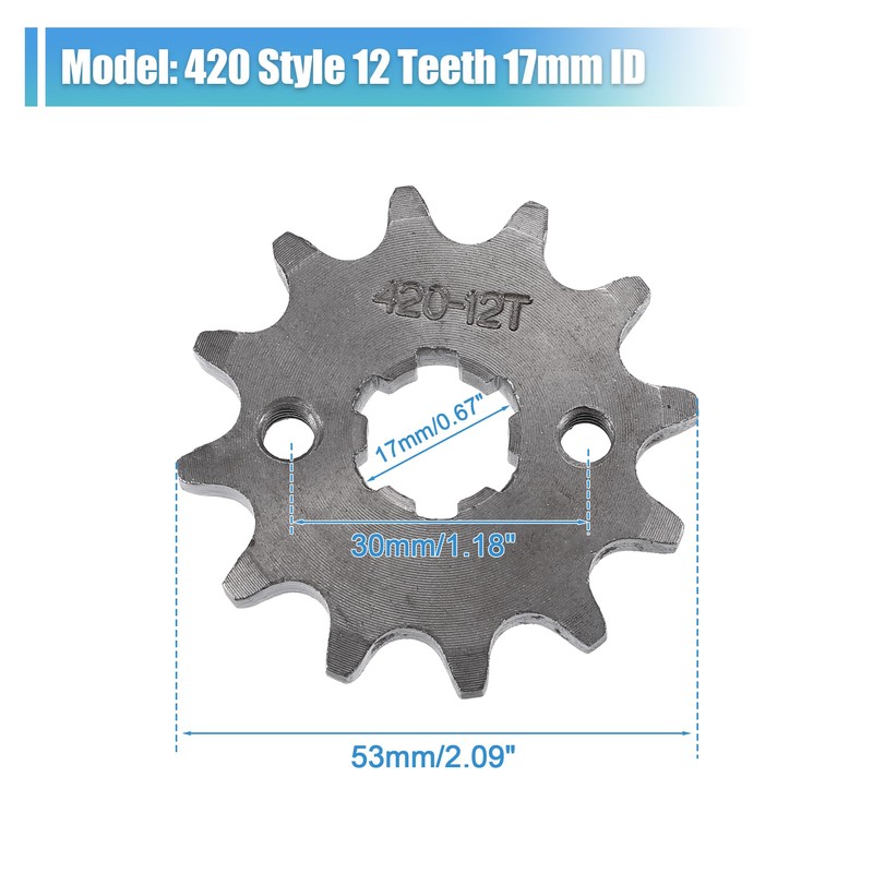 QUARKZMAN 420 Style 12T Teeth 17mm Inner Diameter Motor Front