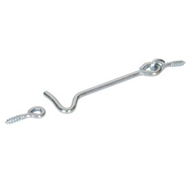 Hillman Hardware Essentials Hook and Eye Latch Zinc 1-1/2 Inch"- 2 Pack, 851480