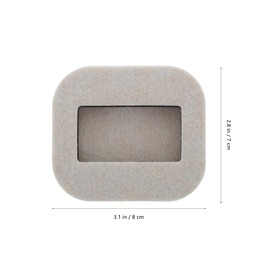 DOITOOL 5 Pcs Furniture Caster Cups with Felt Pads Chair Leg Floor Protector Furniture Coasters Wheel Stopperto Prevent Sliding Anti-Sliding Bottom Caster for Hardwood Floors