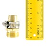 2 Pack Brass 3/4 Inch Male Thread Garden Hose Connectors
