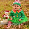 Baby Girls Newborn 1st Christmas Costume Tutu Dress Elf Outfit