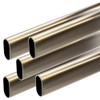36" Satin Nickel Oval Closet Rod | Heavy Duty Wardrobe