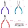 Anezus 7 Pcs Jewelry Pliers and Jewelry Beading Wire Tools