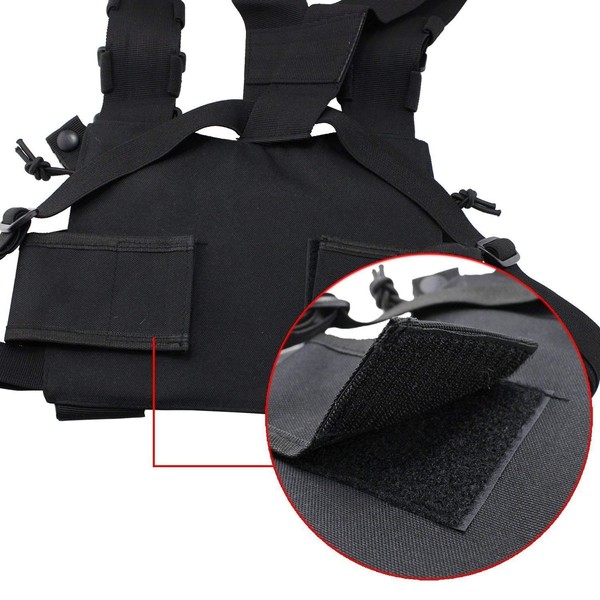 Sirius Survival Tactical Radio Chest Harness - Multi-Functional Two-Way Radio
