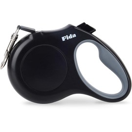 Fida Correa retráctil para Perro, 16 pies para Perros pequeños de hasta 26 Libras, 360° sin enredos, Color Negro