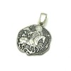 Sterling silver pendant solid 925 Saint George PE001114