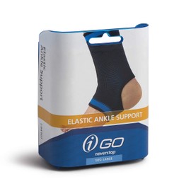 iGO Elastic Ankle Support, Black, Small
