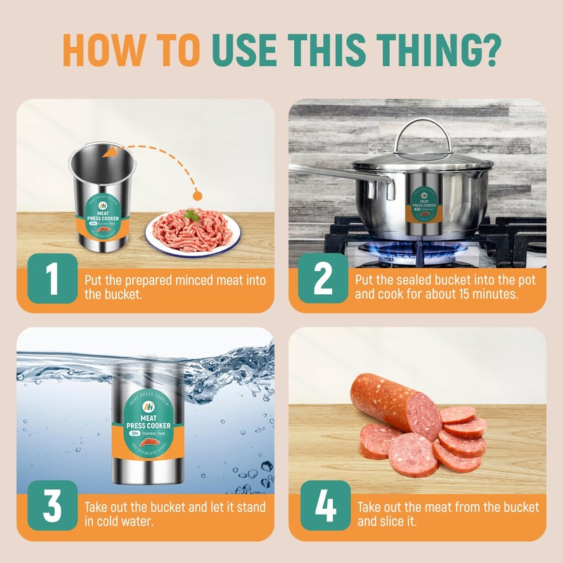 Newhai Ham Maker Meat Press Tool for Making Ham Meat