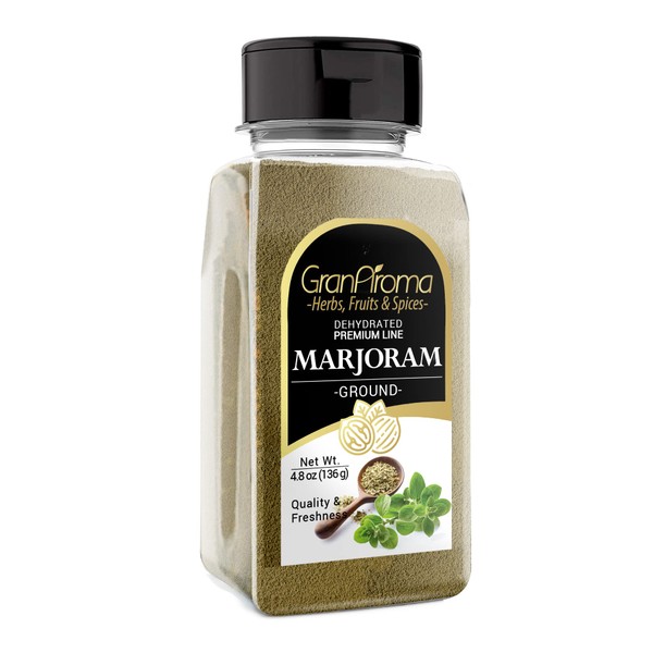 GranAroma 4.8 oz Ground Marjoram, French & Italian Cuisine, Savory