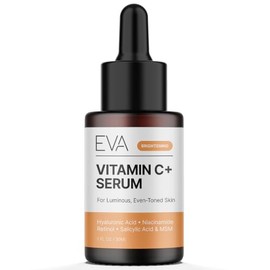 Vitamin C Serum Plus 2% Retinol, 3.5% Niacinamide, 5% Hyaluronic Acid, 2% Salicylic Acid, 10% MSM, 20% Vitamin C - Skin Clearing Serum - Anti-Aging Sk
