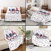 4th of July Throw Blanket Gnomes Patriotic Blanket, Memorial Day