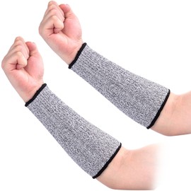 ANCIRS 21cm Cut Resistant Sleeves for Arm Protection, Dog Bite Safety Arm Sleeves, Gardening Sleeves for Thin Skin and Sun Exposure, Protective Forearm Covers for Kitchen (3.34"x8.27", 1 Pair)