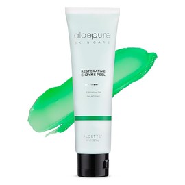 Aloette Face Peel Gel, Restorative Enzyme Peel (2 Oz) - Face Peeling Exfoliating Gel for Hydrated Skin - Aloe Vera Facial Peel & Deep Cleansing Face Mask For All Skin Types - Glycolic Acid Alternative