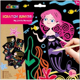 Avenirkids Scratch Junior Μy Little Mermaid, 8pcs