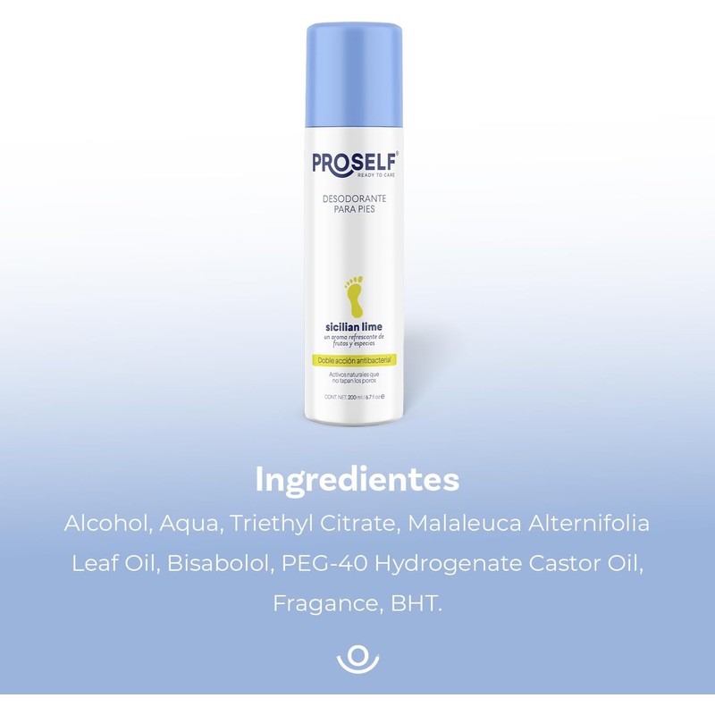 Duopack Desodorante Para Pies Proself, Previene formación bacterial, 200 ml