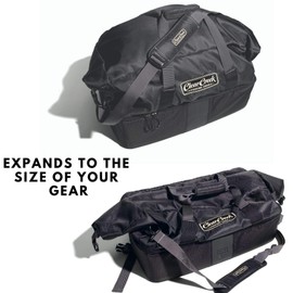 Clear Creek | Half Hitch Wader Duffel Fishing Gear and Tackle Bag | Tough and Durable With Innovative Wet and Dry Split Compartment Storage - Use For: Gear, Tackle, Lures and Fishing Waders