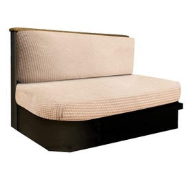 YYCKE 2 Set RV Cushion Covers RV Dinette Cushion Covers Microfiber Stretchable Fabric Designed to Fit Wide Variety of Seat 36’’-44’’