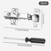 2pcs Soft Close Cabinet Hinge,Cupboard Door Hinges,110 Degree Full Overlay