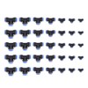 35Pcs OD 4/6/8/10/12/14/16mm Air Hose Pneumatic 3 Way Tee Union