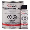 Carworx Polyester Spray Spray Filler, 1.5 kg (52.91 oz), Grey