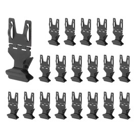 PATIKIL 20Pcs Metal Sign Clips, Rotatable Sign Holder Stand Clips Label Display Rack Merchandise Price Tag Clamps for Supermarket Retail Display, Black