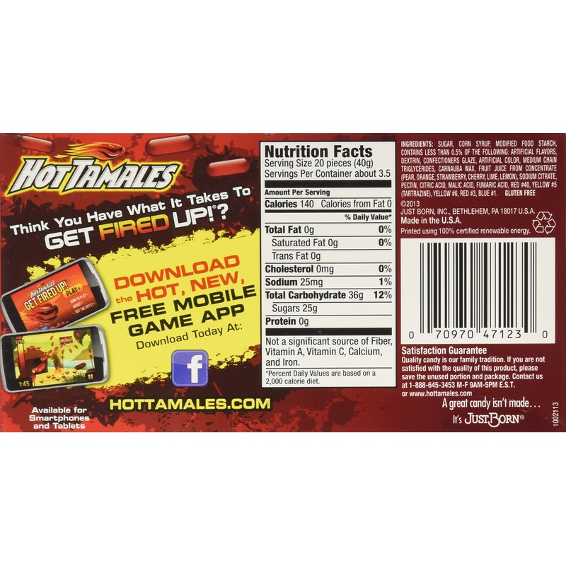 Mike & Ike (1 Pack) Theater Box Hot Tamales 3