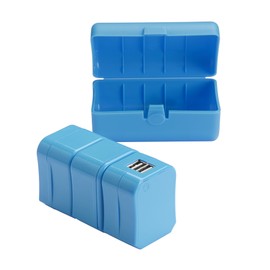 Lewis N. Clark Adapter Plug Kit W/ 2.1a Dual USB Charger, Blue, One Size