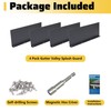 Powrocket 4 Pack Aluminum Gutter Valley Splash Guard,Keep Water from